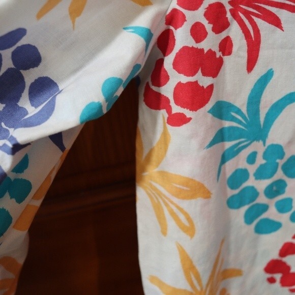 Jaclyn Smith Rainbow Pineapple Wide Leg Culotte Shorts Secret Pants Vintage 90s - Picture 6 of 9